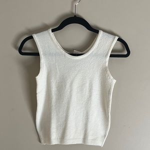 Allison Brittney Cream Tank Top  NWOT